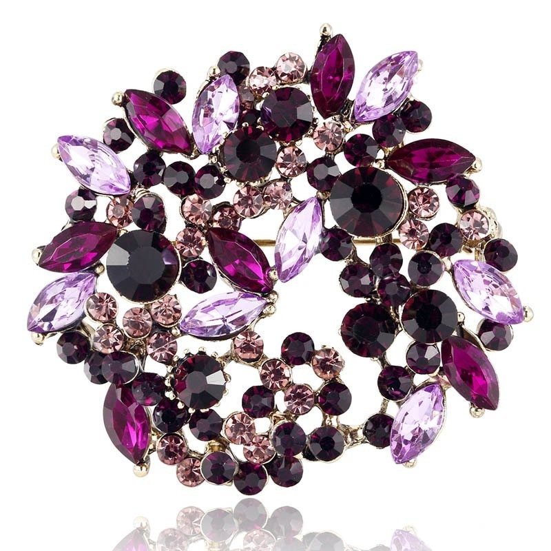 BrochesFlores de cristal - broche
