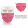 Mascarillas bucalesMáscara facial reutilizable - con 2 filtros - lavable - transpirable