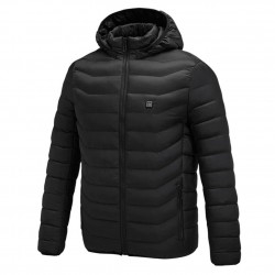 Chaquetaschaqueta climatizada USB con capucha / cremallera - algodón bajo - unisex