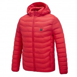 Chaquetaschaqueta climatizada USB con capucha / cremallera - algodón bajo - unisex