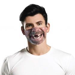 Mouth / face protective mask - reusable - cotton - 3D funny printingMouth masks