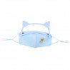 Mouth / face protective mask - detachable eye shield with cat ears - reusable - for kidsMouth masks