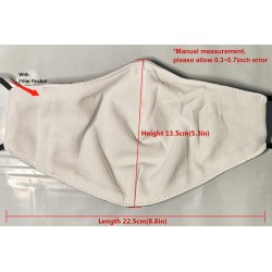 Mouth / face protective mask with PM2.5 filters - nose clip - reusable - NinjaMouth masks