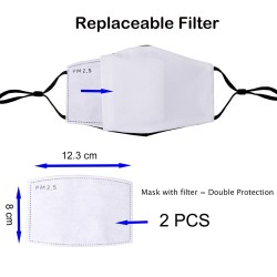 Protective face / mouth mask - PM.25 filters - reusable - formula racingMouth masks