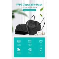 Mascarillas bucalesFFP2 - KN95 - PM2.5 - antibacteriana boca protectora / máscara facial - 5 capas - reutilizable - 10 / 20 /...