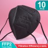 FFP2 - KN95 - PM2.5 - antibacterial protective mouth / face mask - 5-layer - reusable - 10 / 20 / 50 / 100 piecesMouth masks