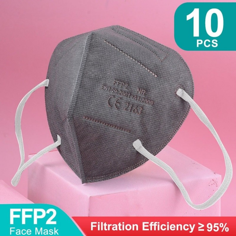 FFP2 - KN95 - PM2.5 - antibacterial protective mouth / face mask - 5-layer - reusable - 10 / 20 / 50 / 100 piecesMouth masks