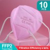 Mascarillas bucalesFFP2 - KN95 - PM2.5 - antibacteriana boca protectora / máscara facial - 5 capas - reutilizable - 10 / 20 /...