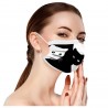 Mascarillas bucales10 piezas - boca protector / máscara facial - 3 capas - desechable - impresión de gato