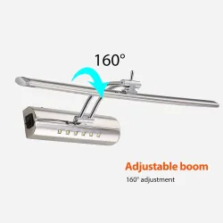 Apliquesluz espejo baño moderno con interruptor - lámpara LED - acero inoxidable - impermeable - 220V - 7W - 9W