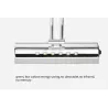 Apliquesluz espejo baño moderno con interruptor - lámpara LED - acero inoxidable - impermeable - 220V - 7W - 9W