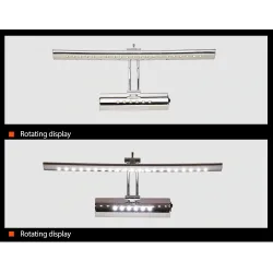 Apliquesluz espejo baño moderno con interruptor - lámpara LED - acero inoxidable - impermeable - 220V - 7W - 9W