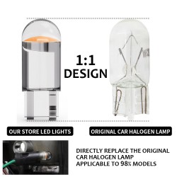W5W 194 T10 - cob LED car bulb - 3000K - 6000KLights & lighting