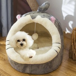 Camas & colchonetasCama para perros / gatos - casa - colchoneta de dormir de felpa con juguete colgante