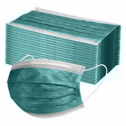 Mascarillas bucalesMascarilla protectora bucal / facial - antibacteriana - desechable - verde - 10-100 piezas