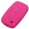LlavesFunda de silicona para llave de coche - Volkswagen Golf Bora Jetta POLO Passat - Skoda Superb Octavia Fabia - Seat Ibiz...