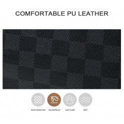 POLO - vintage leather backpack - plaid designBags