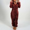 Moda femeninaWomen's romper with hoodie and zipper