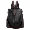 MochilasLeather backpack for women - anti-theft