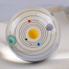 DecoraciónCrystal solar system ball - with base - home decoration - 80mm
