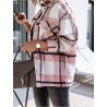 Vintage plaid shirt with long sleeves and buttons - jacketBlouses & shirts