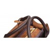 ConjuntosWomen's leather handbag set with hemp logo - with messenger bag and purse - 3pcs