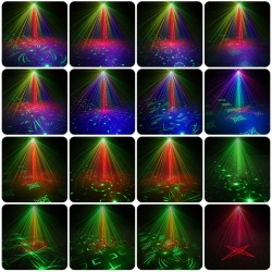 Iluminación de escenarios y eventosMini RGB LED disco party light - laser projector - USB rechargeable