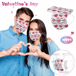 Mascarillas bucalesFace/mouth mask - Valentine's day - 10pcs