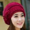 Sombreros & gorrasBeret hat - women - fur - with flower design