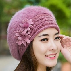 Sombreros & gorrasBeret hat - women - fur - with flower design