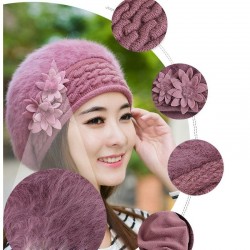 Sombreros & gorrasBeret hat - women - fur - with flower design