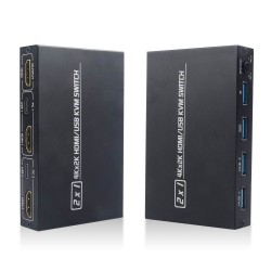 DivisorDivisor conmutador KVM 4K - HDMI - USB - monitor compartido - con 2 puertos