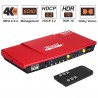 HDMI switch - 4 in 1 out - with S/PDIF & L/R audio output - HDTV 4K 60Hz 4:4:4 - IR remote controlHDMI Switch