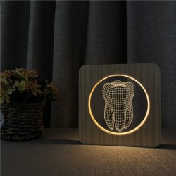 3D tooth shaped night lamp - LED - USBLights & lighting