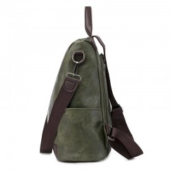 MochilasLeather backpack for women - anti-theft