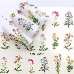 pegatinas de uñasNail art stickers - water transfer - creative designs - flower - fairy