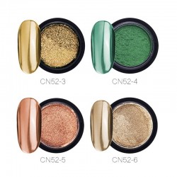 Esmalte de uñasChrome nail powder - eye shadow sticks - 16 jars