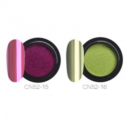 Esmalte de uñasChrome nail powder - eye shadow sticks - 16 jars