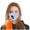 Mascarillas bucalesMáscara protectora de boca / cara - reutilizable - con agujero de paja para beber