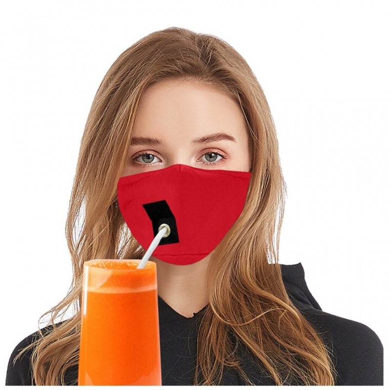 Mouth / face protective mask - reusable - with straw hole for drinkingMouth masks