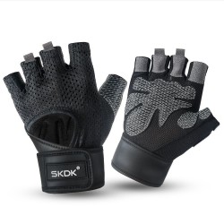 FitnessGym gloves - with wrist strap - fitness - weight lifting