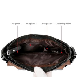 BolsosPOLO - cuero crossbody / bolsa de hombro - diseño trenzado