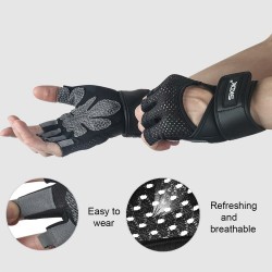 FitnessGym gloves - with wrist strap - fitness - weight lifting