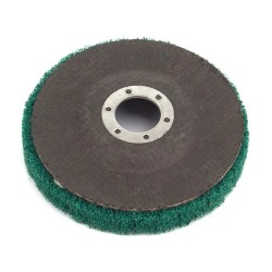 Nylon fiber flap polishing wheel disc - 180 grit - for angle grinder - wood / metal buffing - 115mmElectronics & Tools