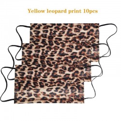 Mascarillas bucalesMouth / face protective masks - disposable - 3-layer - leopard print - 10 - 50 - 100 pieces