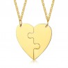 CollarHeart couple necklace - friendship - puzzle pieces - 2pcs