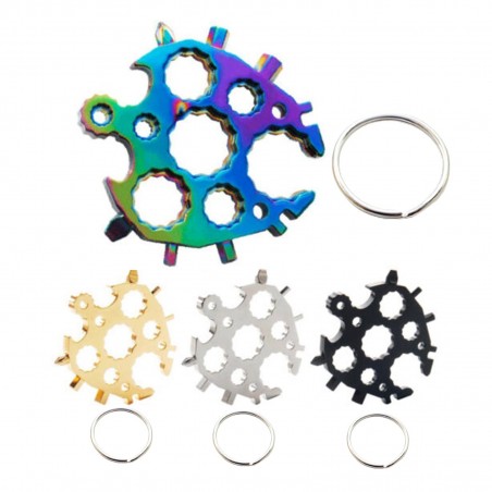 DestornilladoresMultifunctional screwdriver - snowflake shaped - keychain