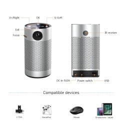 ProyectoresP7 HD - LED - video - pocket mini projector - Android - WIFI - 1080P 4K