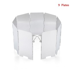 Herramientas de supervivencia9 plates windshield - foldable - gas stove - outdoor camping - stoves / cookers