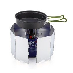 Gas stove windshield - 9 plates - foldable - outdoor / campingSurvival tools